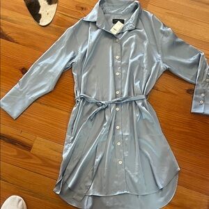 Banana Republic Light Blue Long Sleeve Dress
